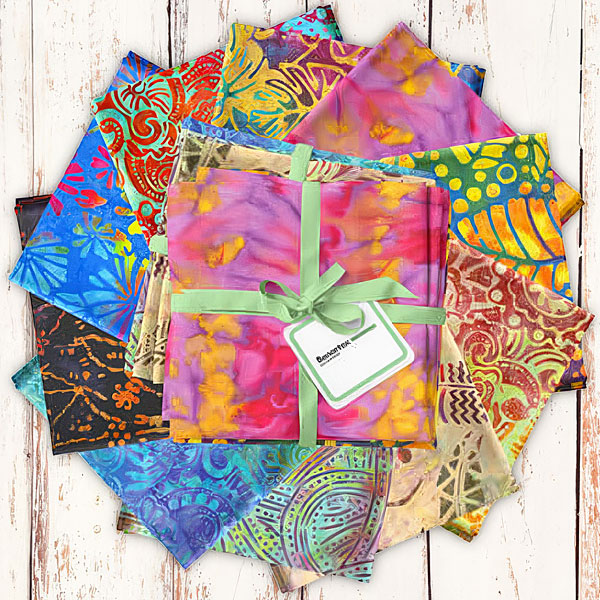 Bali Blenders Rainbow 10pc Fat Quarter Bundle