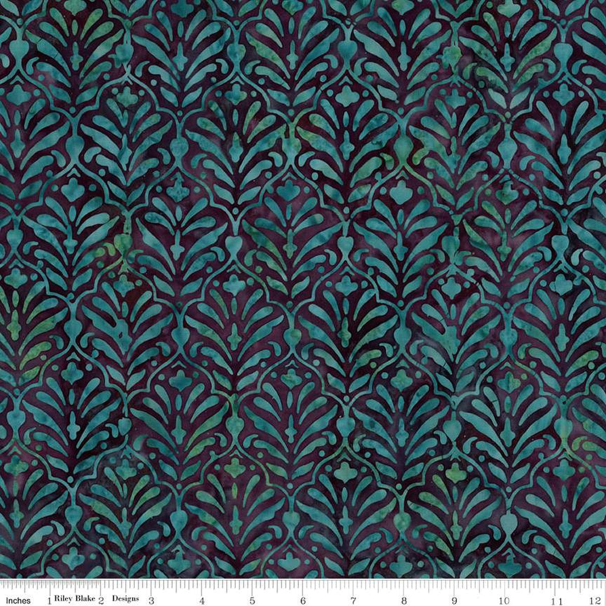 Batiks Ornamental Floreale Smoky Teal