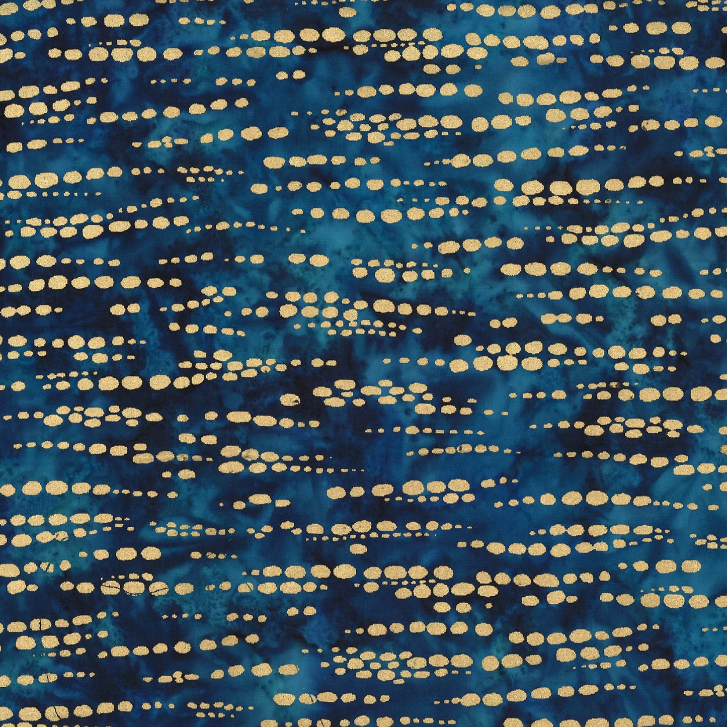 Michael Miller - Indigo Glimmer Batik w/Metallic