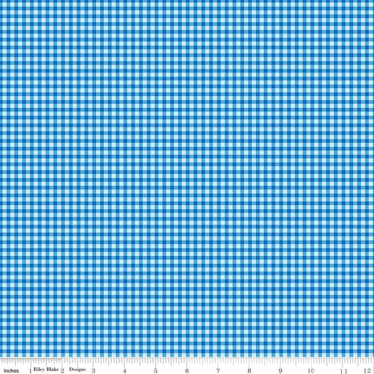 Friendship Florals Gingham Blue