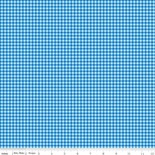Friendship Florals Gingham Blue