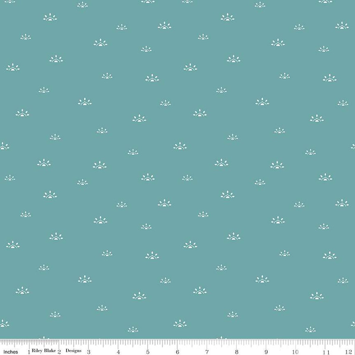 Winged Medley Woodblock Teal