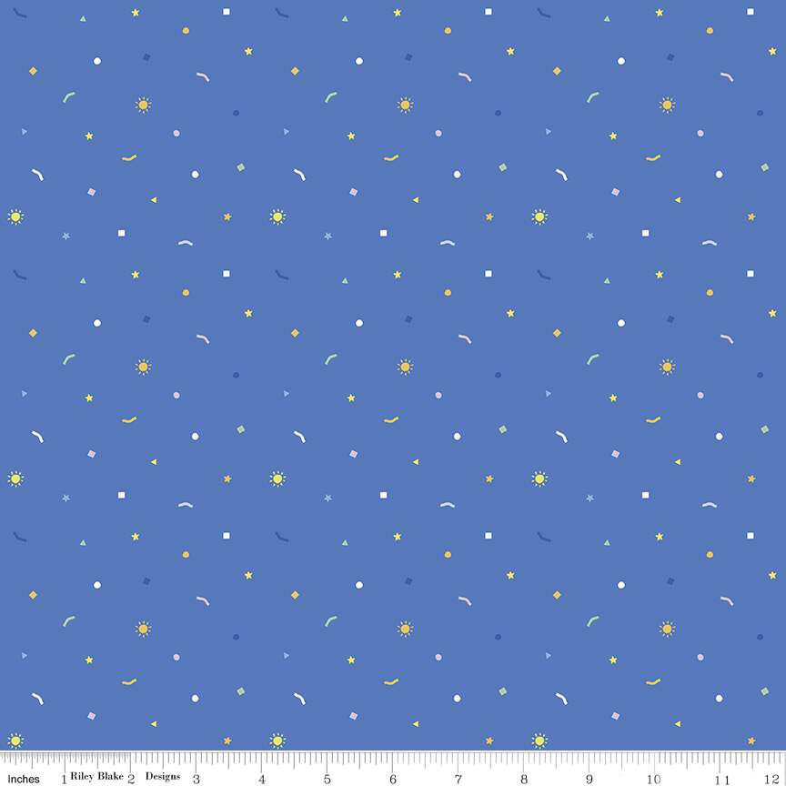 New Box of Crayons Confetti Blue