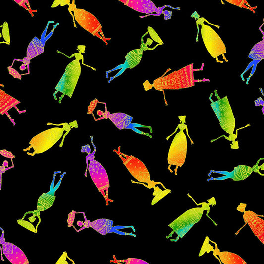 Fluorescent African Women