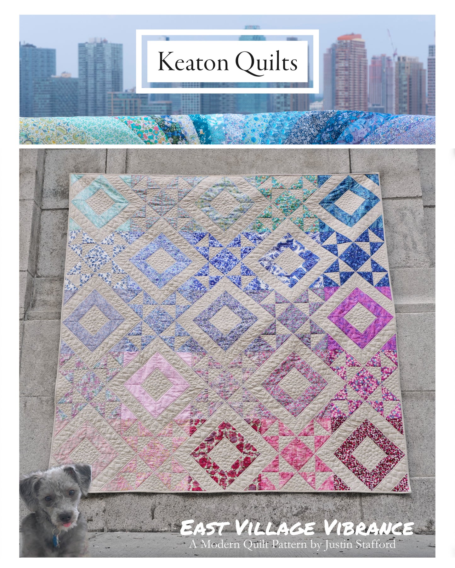 East Village Vibrance Quilt Pattern