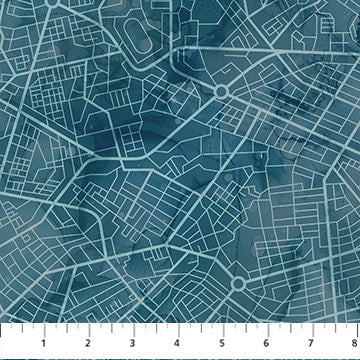 City Harbor - Map - Medium Blue