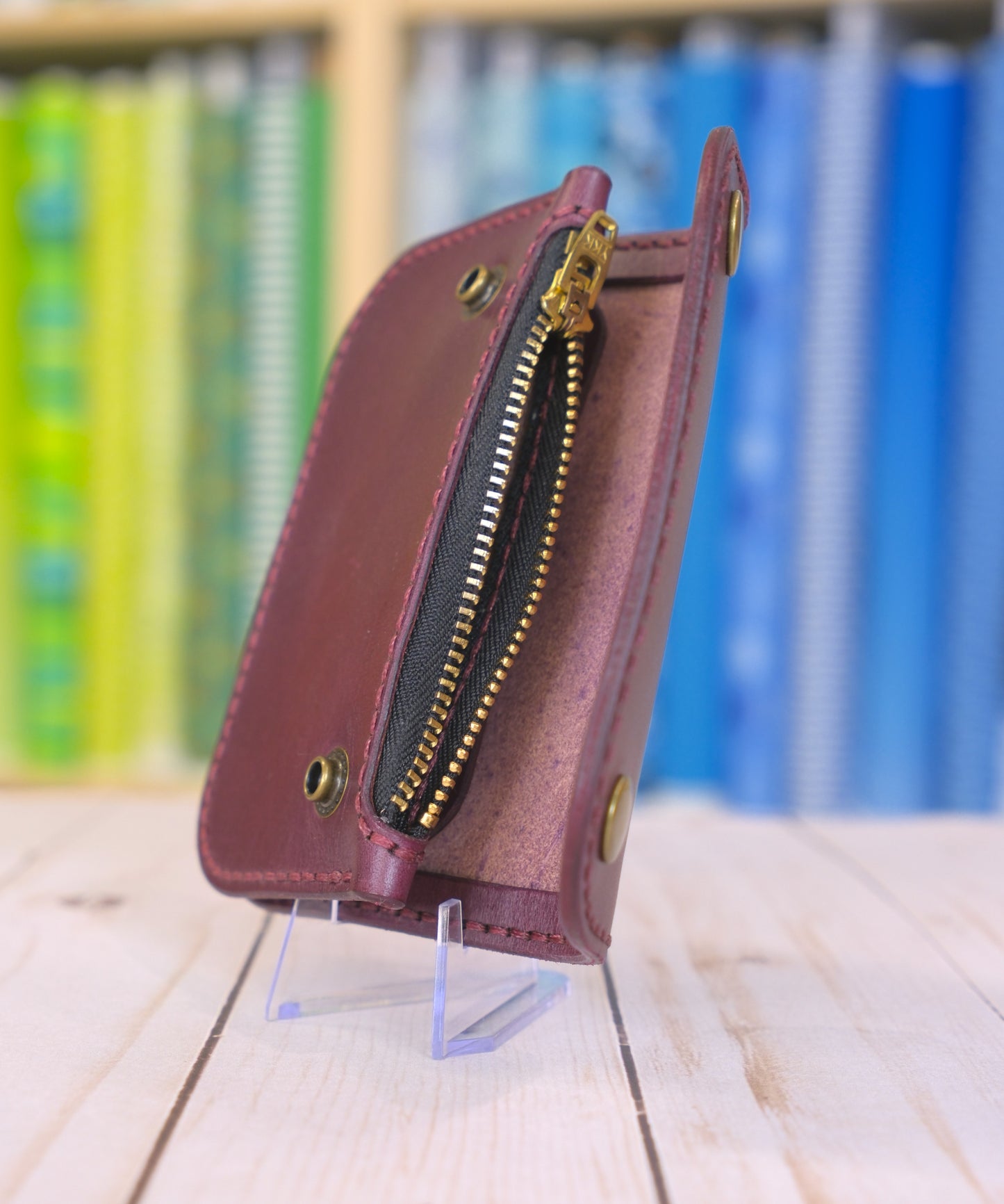 Burgundy Allen Pouch from the Beansy x Keaton Quilts Collection