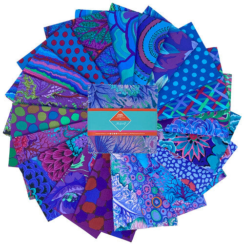 Kaffe Fassett - Classics Plus - 5" Charm Pack - Royal
