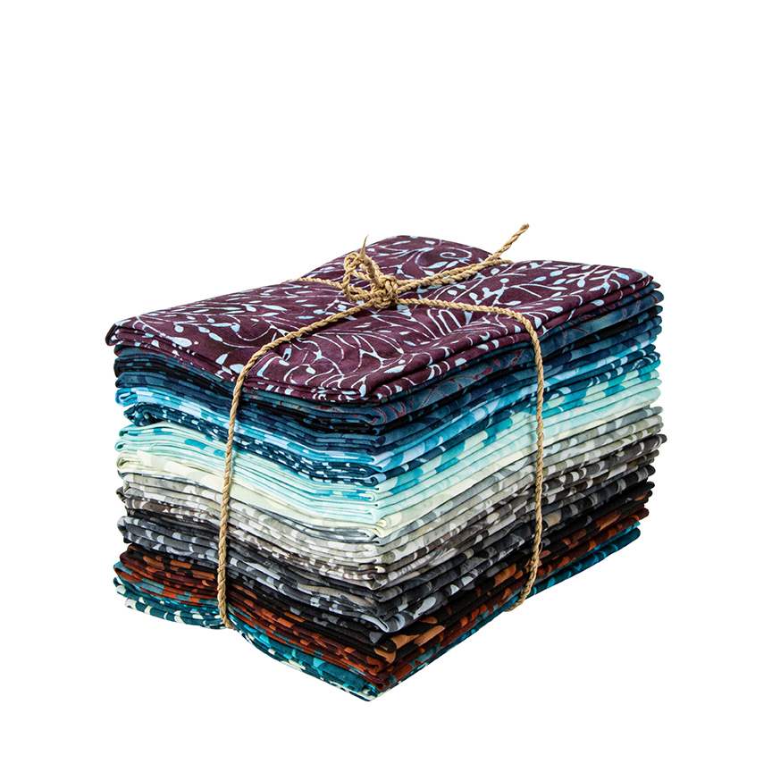 Expressions Batiks Divine Vines Fat Quarter Bundle, 21 Pcs.