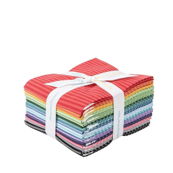 1/8" Tonal Stripe Fat Quarter Bundle, 15 Pcs.