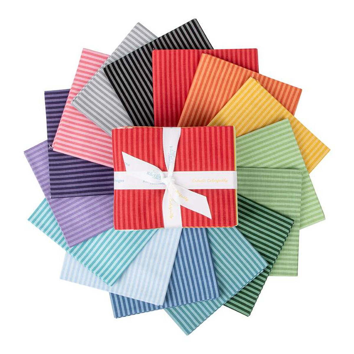 1/8" Tonal Stripe Fat Quarter Bundle, 15 Pcs.