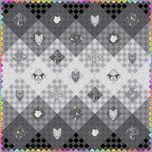 Pre-order - Tula Pink -  Fade to Gray Quilt Kit || Graywork