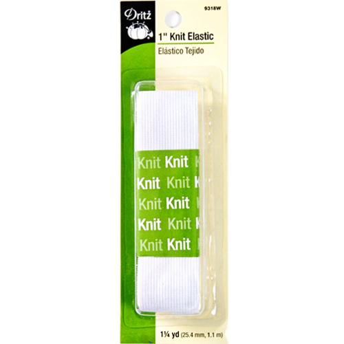 Dritz - Knit Elastic 1"x1 1/4yd White