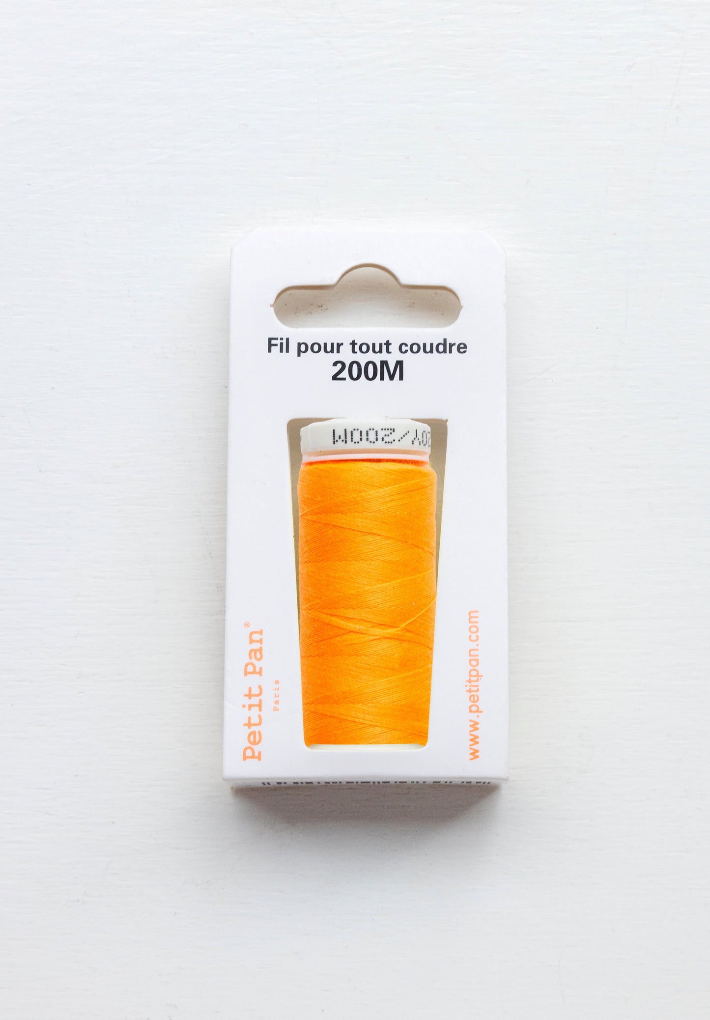 Petit Pan 200M Polyester Sewing Thread - Light Fluorescent Orange