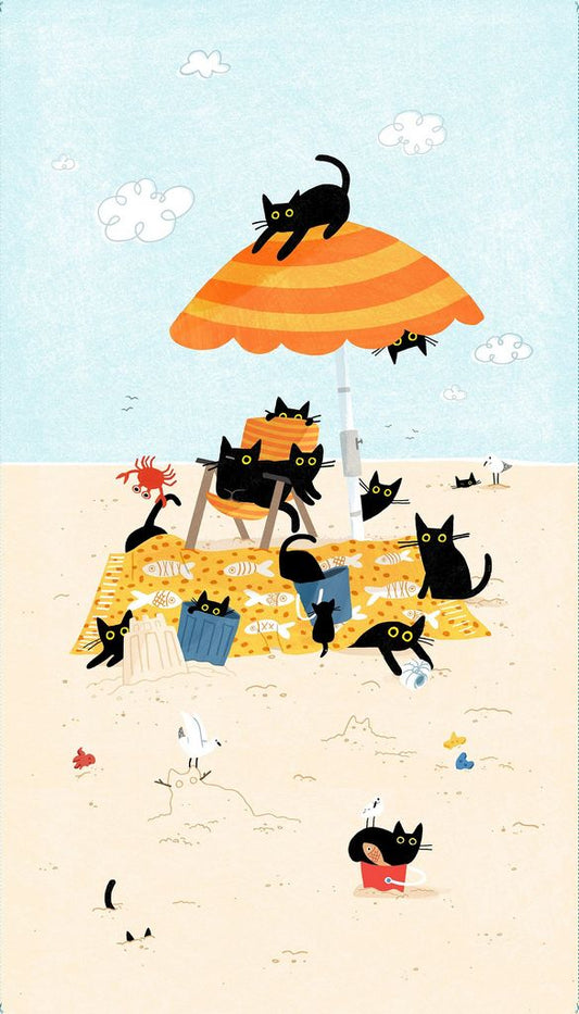 NEW! Cats On The Beach - Panel