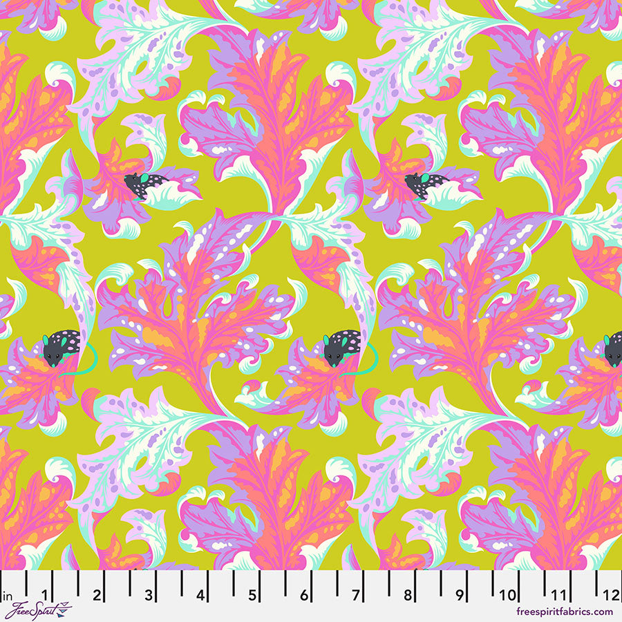 Tula Pink - Eek - Electroberry || Tabby Road Déjà Vu