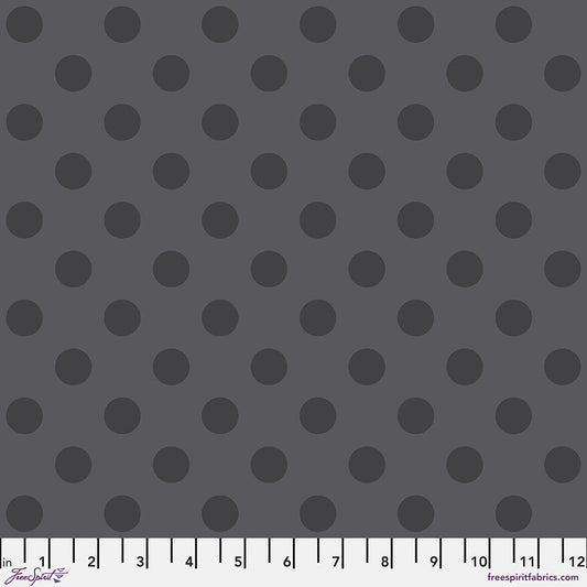 Pre-order - Tula Pink - Pom Pom - Carbon || True Colors Graywork