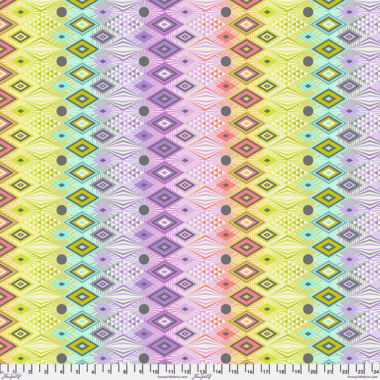 Tula Pink - Disco Lucy - Prism (Minky) || Tabby Road Déjà Vu Minky