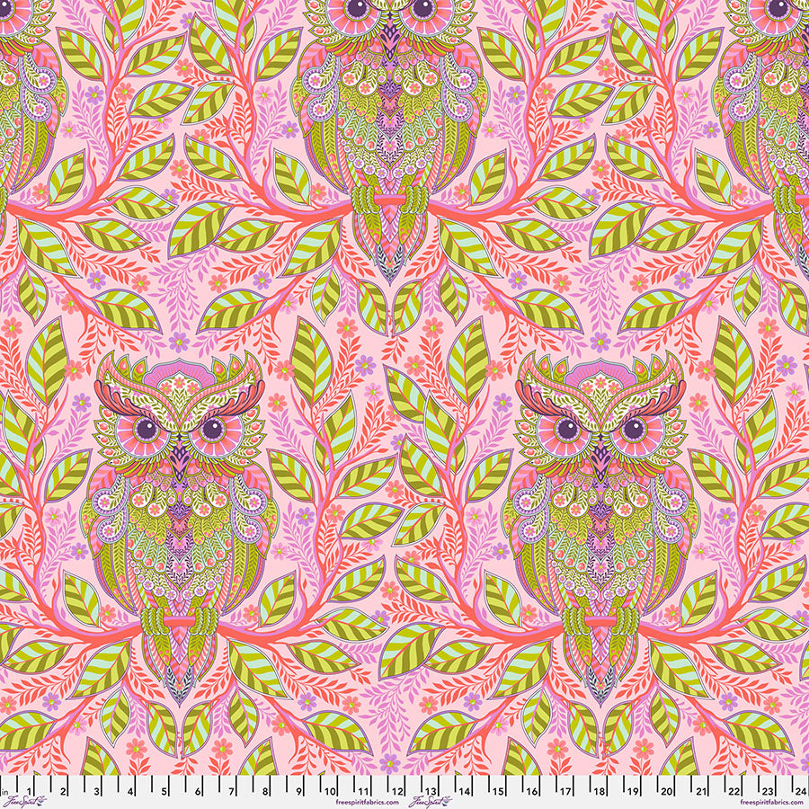 Pre-order - Tula Pink - Hootie Patootie - Honey || Full Moon Forest II