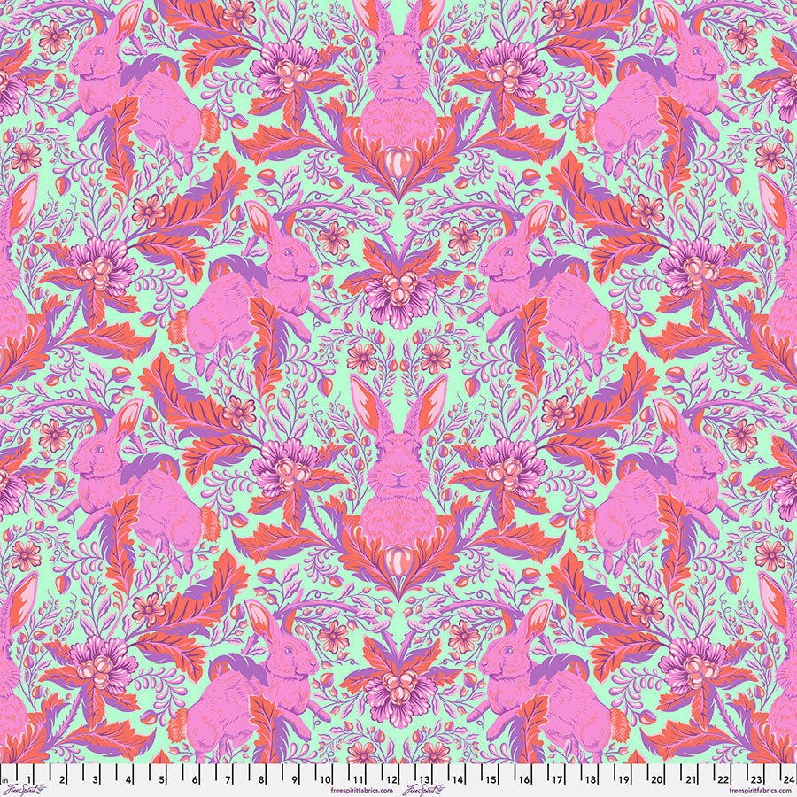 Pre-order - Tula Pink - Hoppy Go Lucky - Blossom || Full Moon Forest II