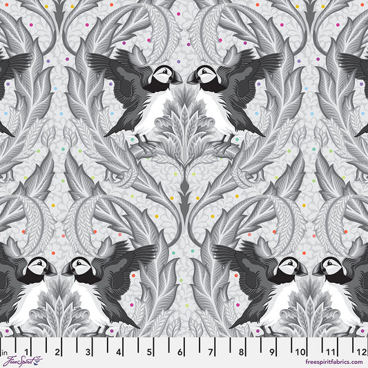 Pre-order - Tula Pink - Huffin & Puffin - Whisper || Graywork