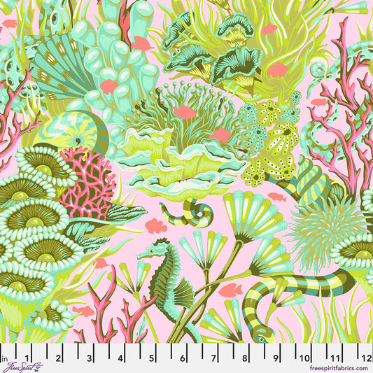 *Pre-order* Tula Pink - Reef What You Sew - Coralline || Floral Reef