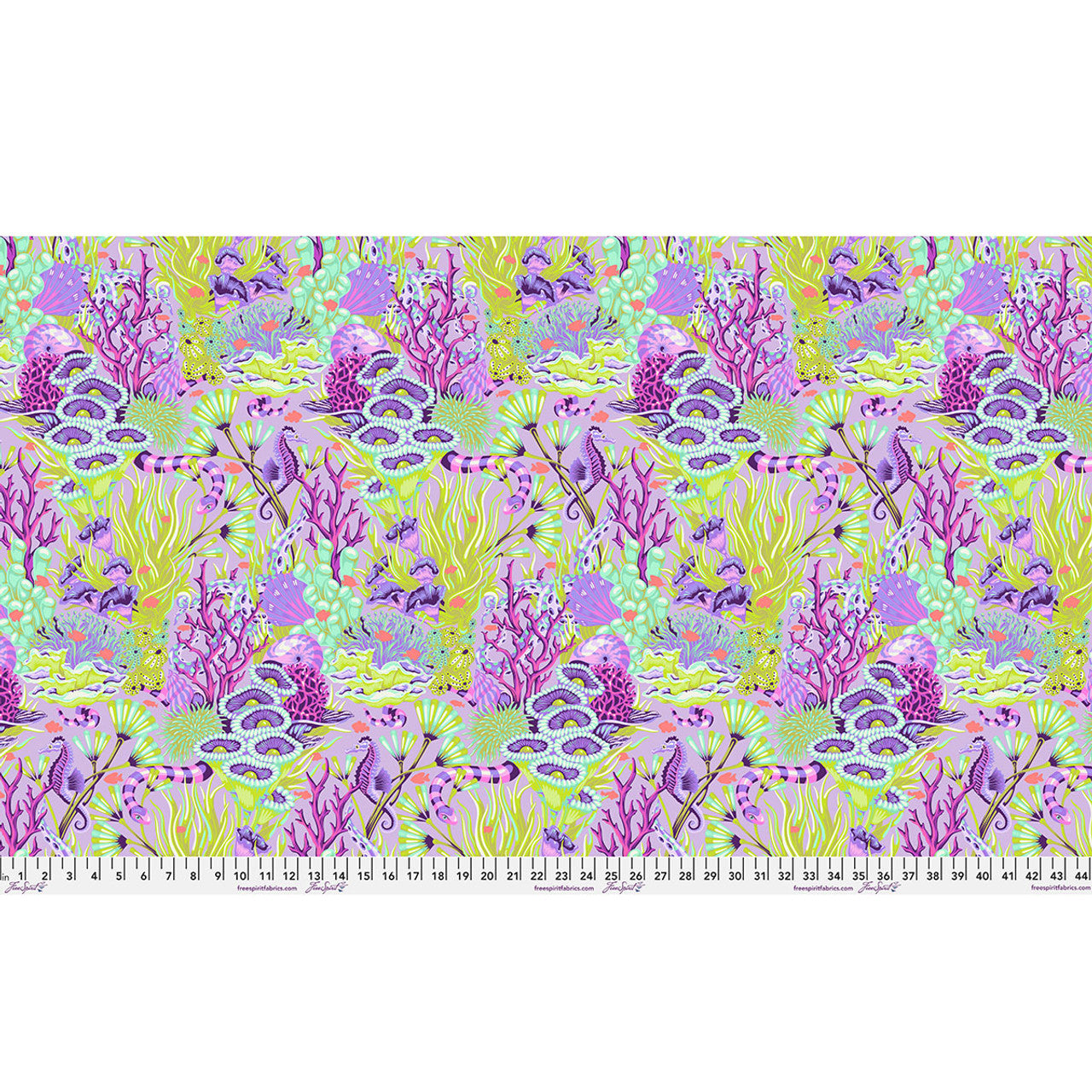 *Pre-order* Tula Pink - Reef What You Sew - Ultraviolet || Floral Reef