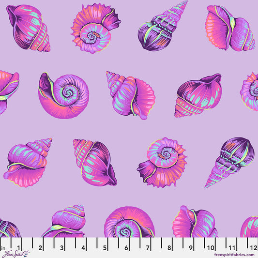 *Pre-order* Tula Pink - Lil Shelly - Ultraviolet || Floral Reef