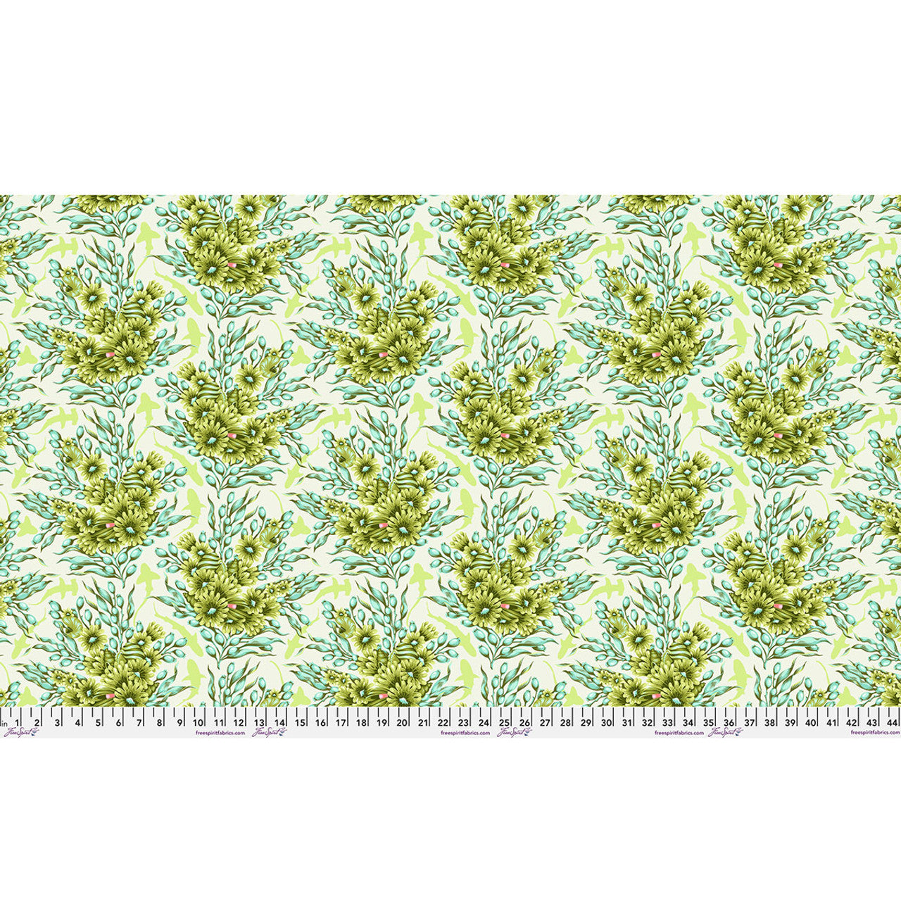 *Pre-order* Tula Pink - Shadow Sharks - Seagrass || Floral Reef