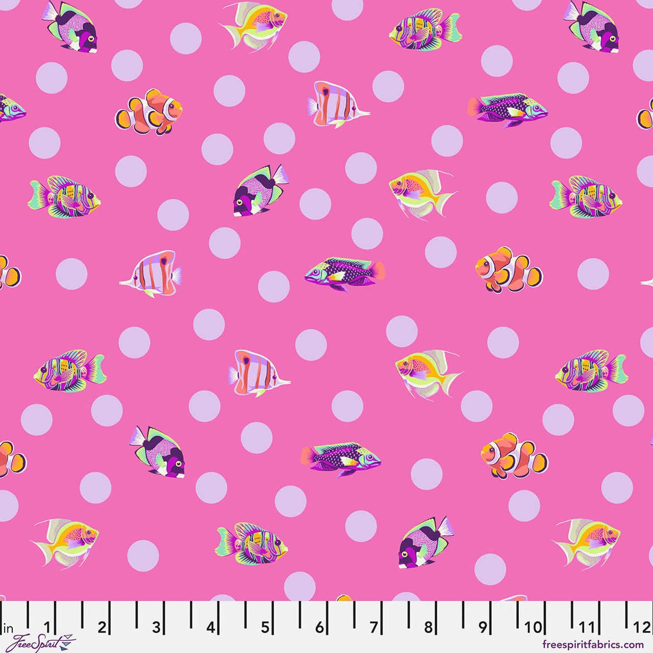 *Pre-order* Tula Pink - School Crossing - Delphine || Floral Reef