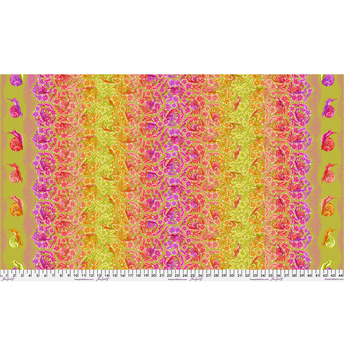 *Pre-order* Tula Pink - Snailed It! - Afterglow || Down to Earth