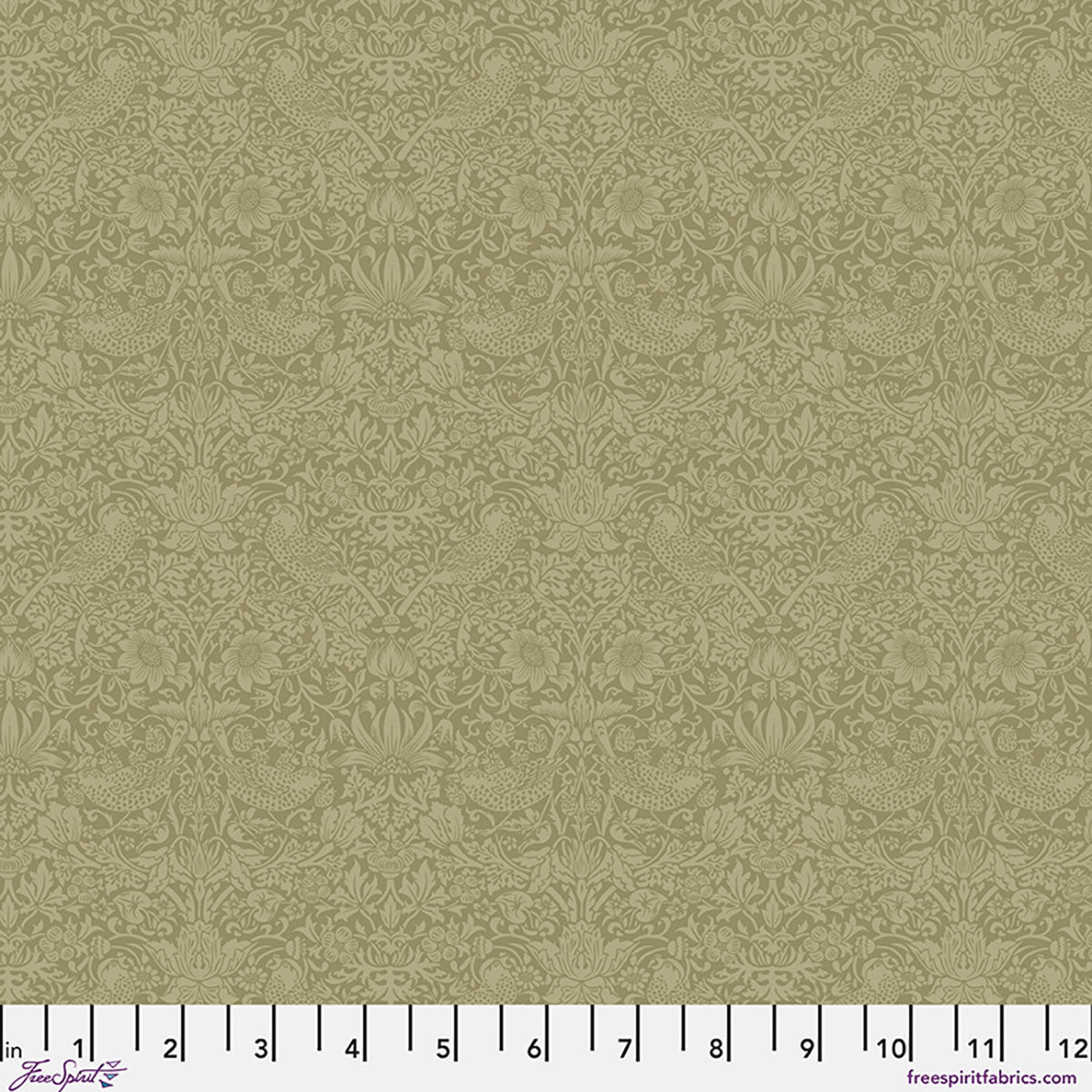 Tonal Strawberry Thief - Olive Fruit || The Trellis Palette