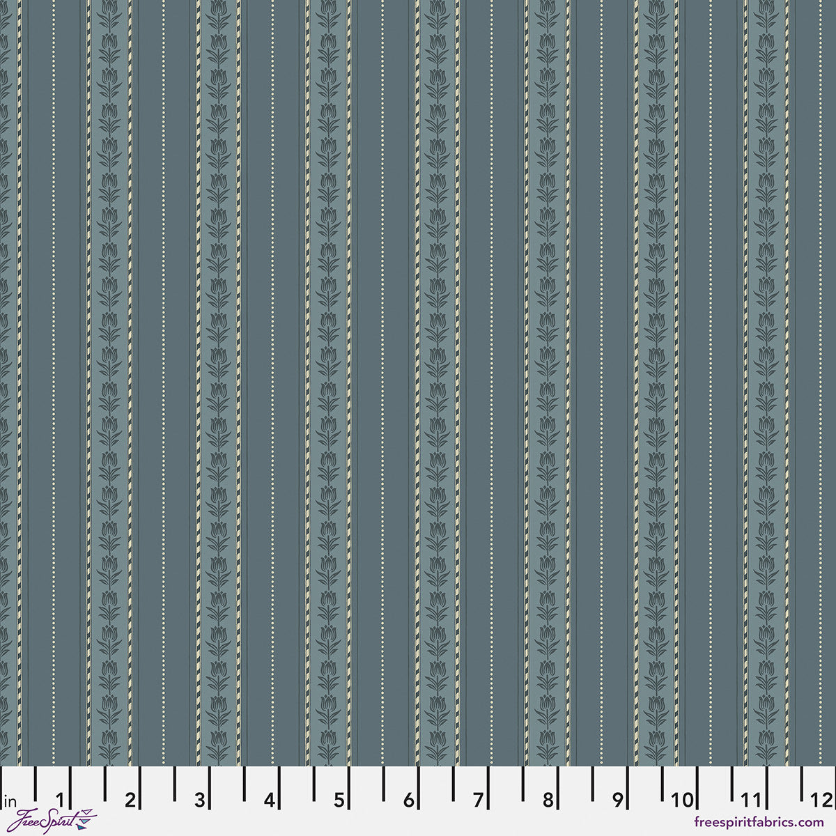 *Pre-order* Meadow Stripe - Indigo || May Morris