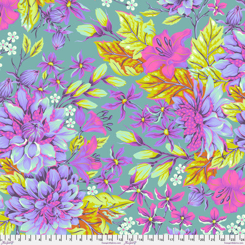 Pre-order - Tula Pink -  108" Backing Fabric - Hello Dahlia Wide - Cosmic || Untamed