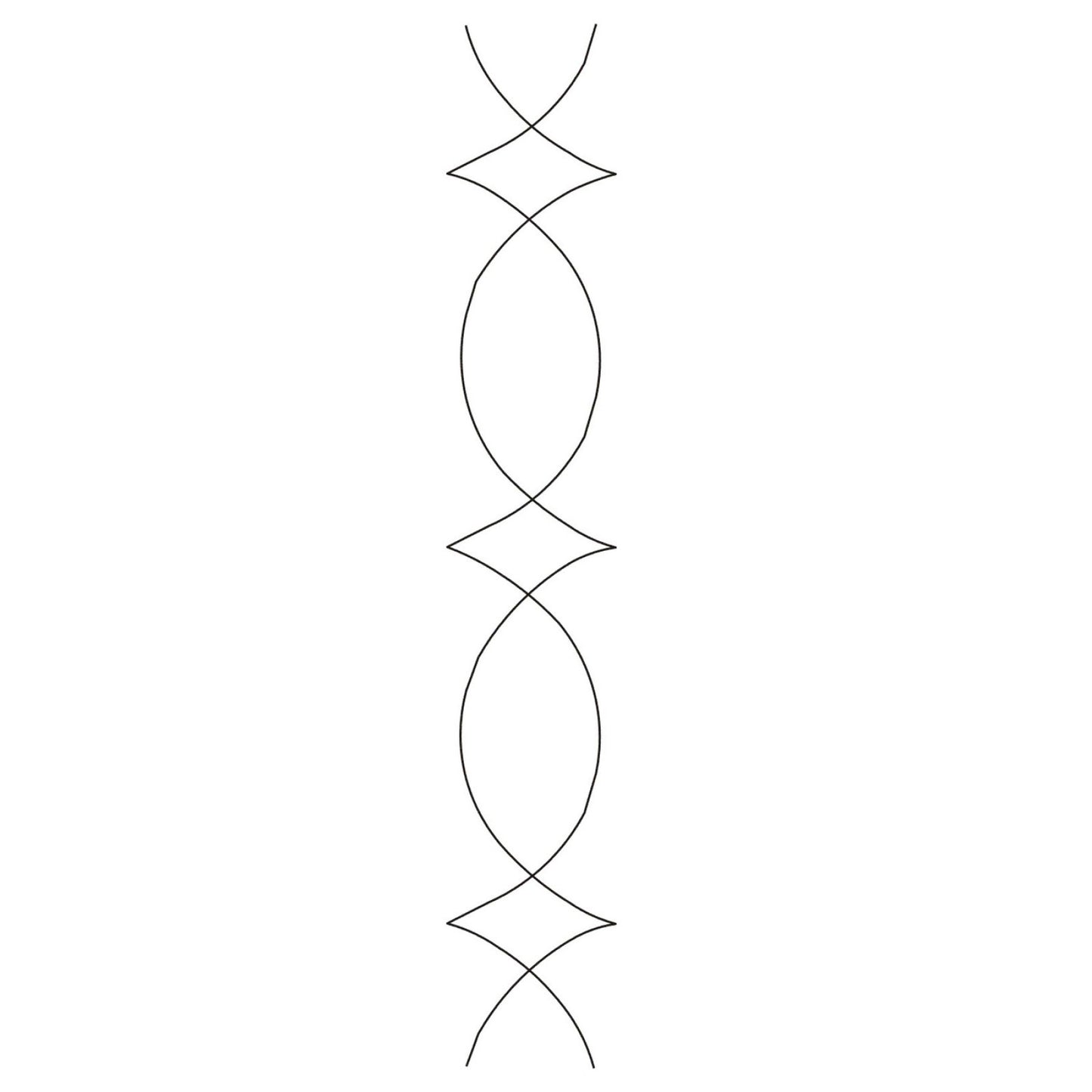 Slim Dart Stencil 2.5''