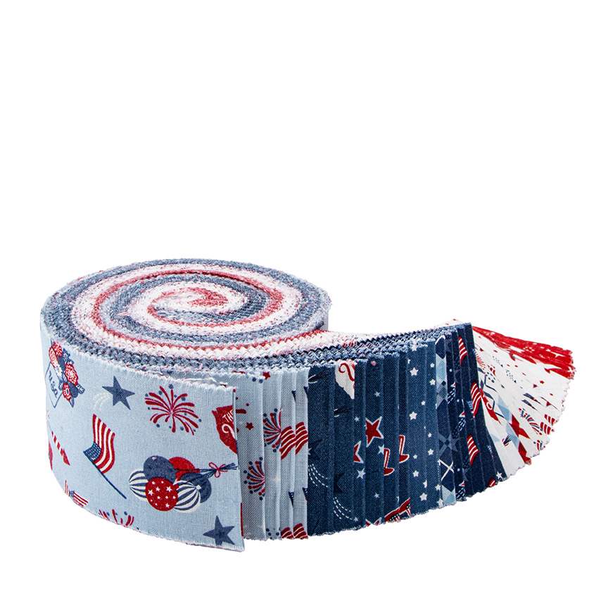 Stars and Stripes Forever 2.5 Inch Rolie Polie, 40 Pcs.