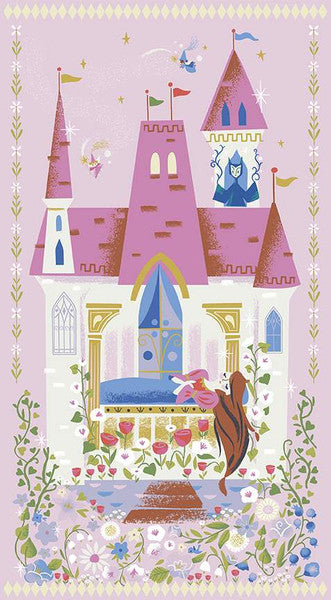 Little Brier Rose Panel Parchment Sparkle