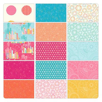 Cityscape Day - 2.5" Strips Jelly Roll