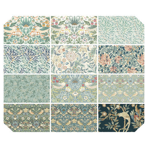 Morris & Co. Fat Quarter - Mint || Saturday Stash - 12pc