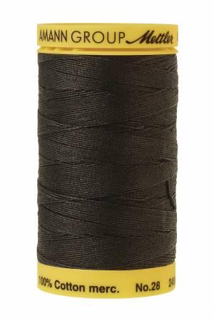 Silk Finish 28wt Solid Cotton Thread 267yds Black 9129-4000