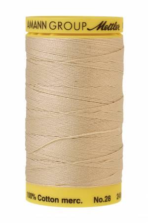 Silk Finish 28wt Solid Cotton Thread 267yds Eggshell 9129-1000
