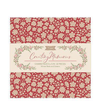 Tilda Creating Memories Charm Pack 5in, 32pc - Winter
