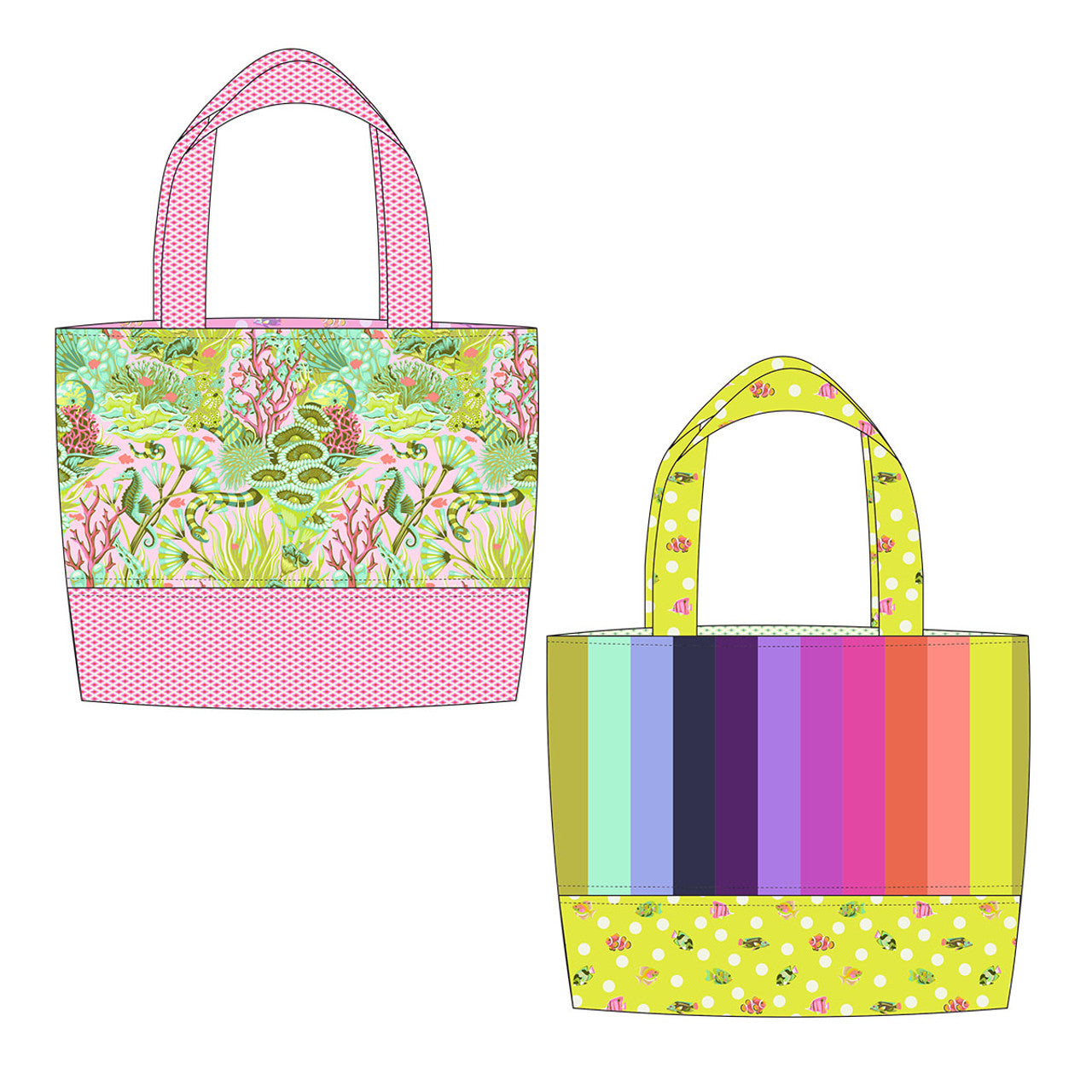 *Pre-order* Tula Pink - Reef What You Sew - Coralline || Floral Reef