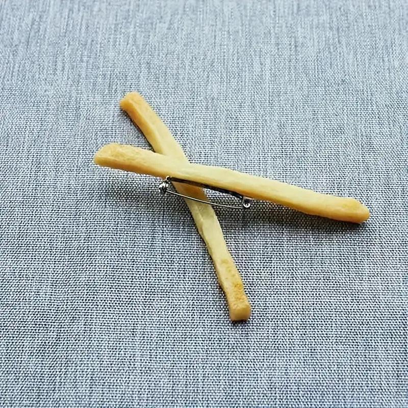 French Fry Brooch 1pc