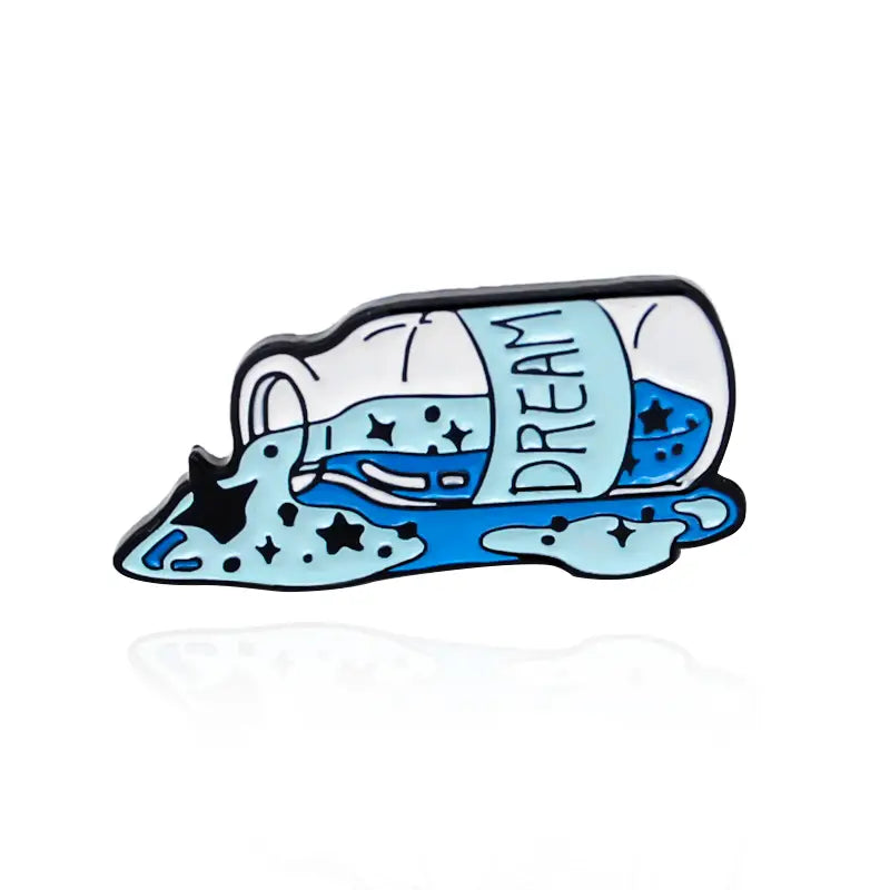 bottle of dreams enamel pin