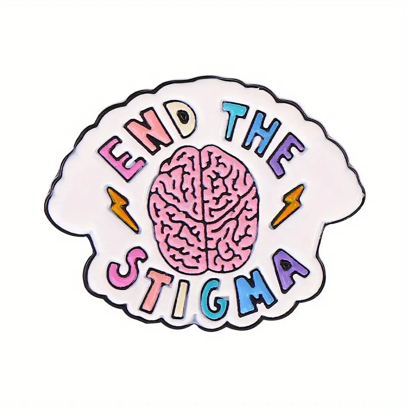 End The Stigma enamel pin