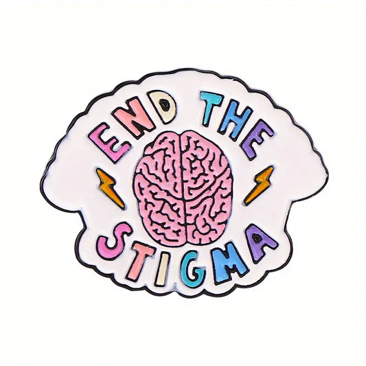 End The Stigma enamel pin