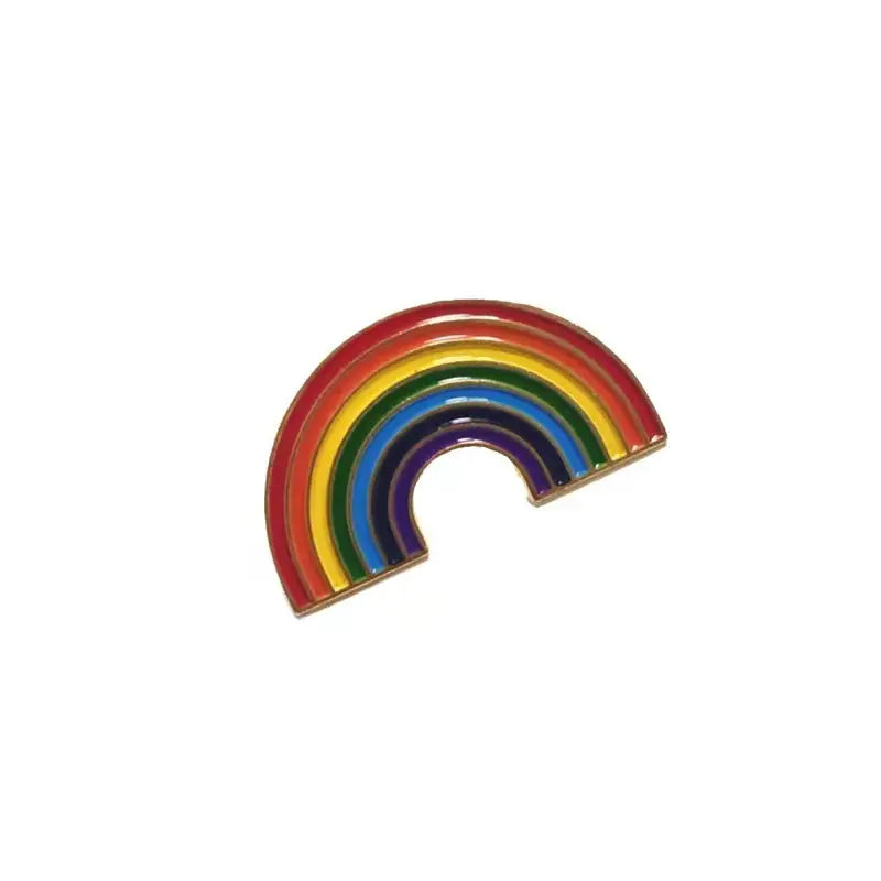 Rainbow enamel pin