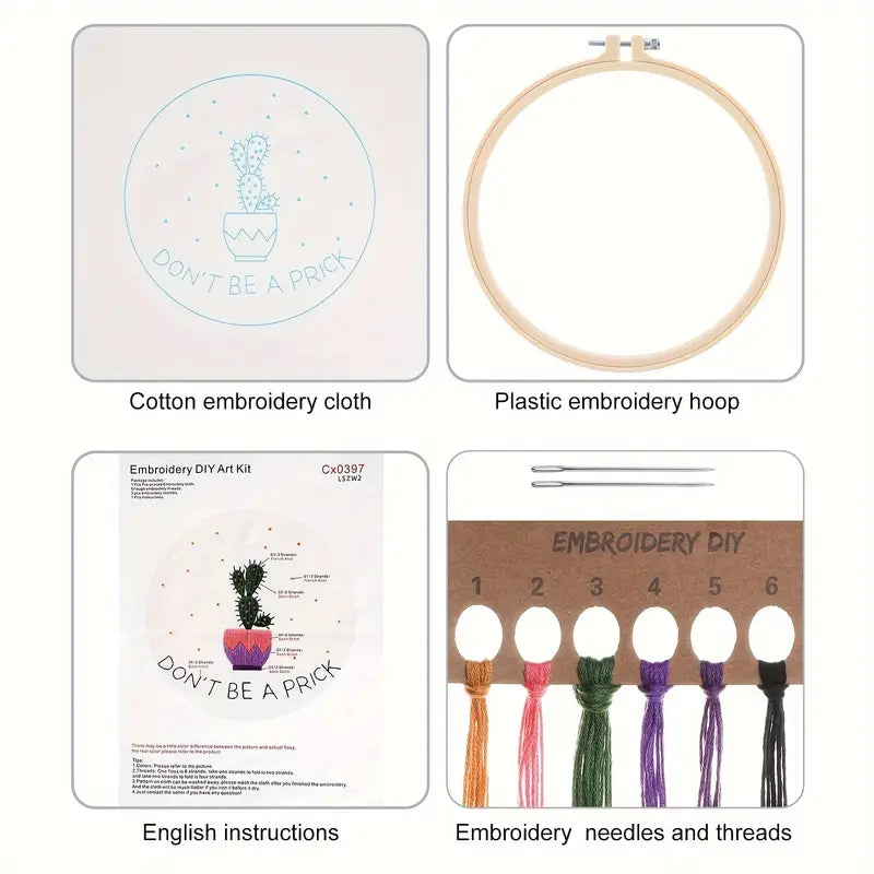 Don't Be A Prick Embroidery Kit