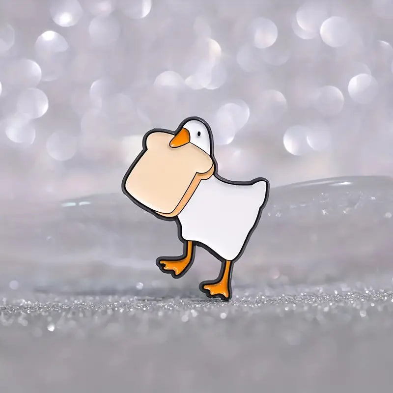 Goose On The Loose enamel pin